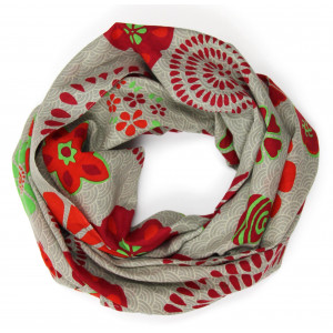 Carré Coton Seigaiha Beige