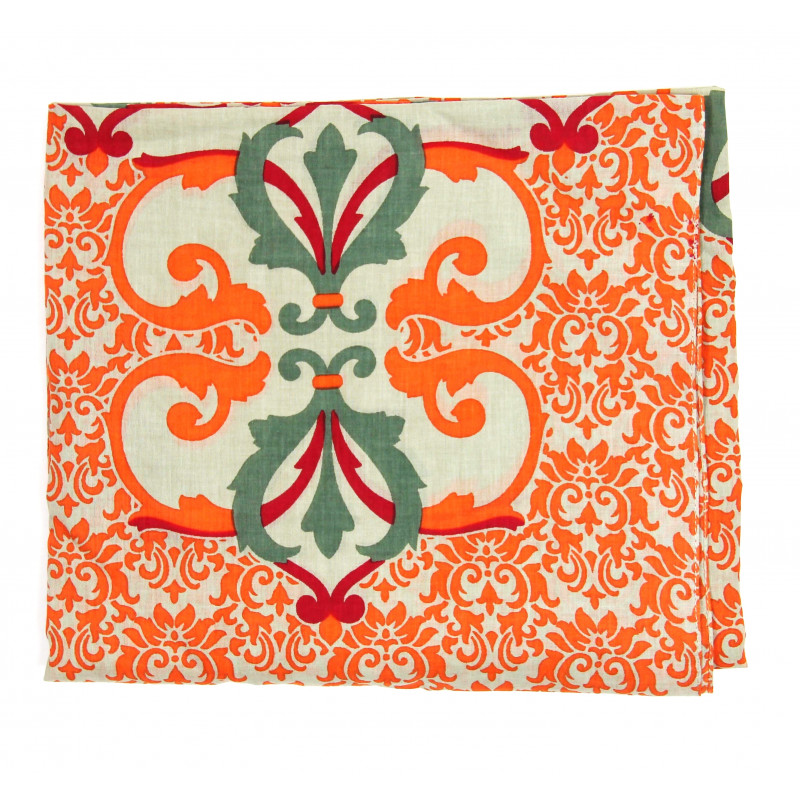 Foulard Coton Bio Medicis Orange