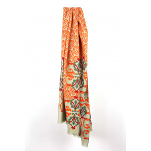 Foulard Coton Bio Medicis Orange