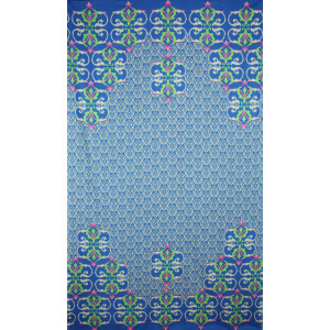 Foulard Coton Bio Medicis Marine