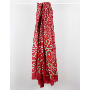 Foulard Coton Bio Medicis Rouge Red