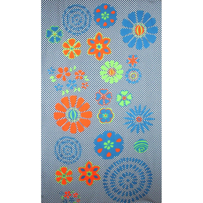 Foulard Coton Bio Ichimatsu Orange