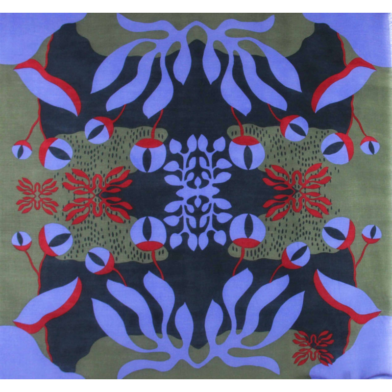 Carré Laine Abysse Violet