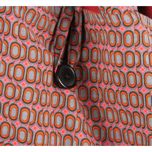 Cabas en coton upcycling Pivoine Rose