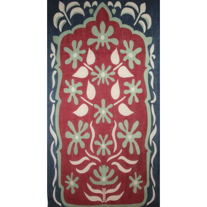 XL Wool Scarf Kamala Bordeaux