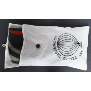 Carre Soie Bubble Noir