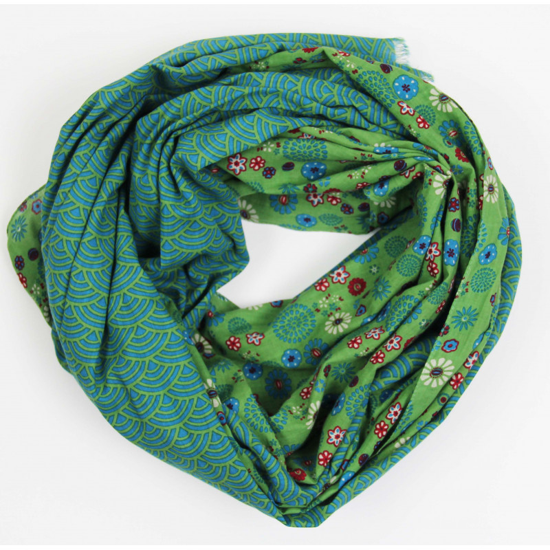 Foulard Coton Bio Kohana Kaki