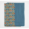Foulard Coton Bio Kohana Bleu Blue