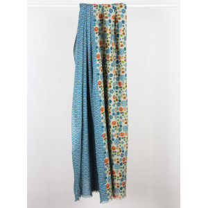 Foulard Coton Bio Kohana Bleu Blue