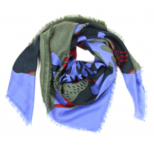 Wool Square Abysse Violet Purple