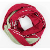 Foulard Coton Bio Mekong Bordeaux