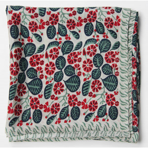 Carre Soie Bahia Rouge Red