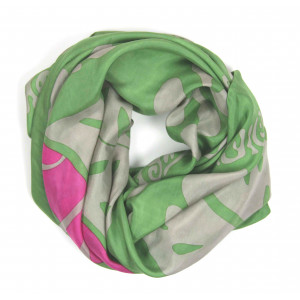 Carré Soie Panama Vert Green