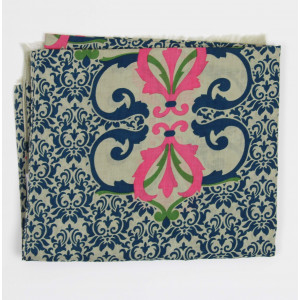 Foulard Coton Bio Medicis Bleu Blue