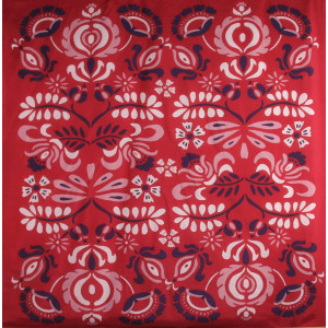 Carré Soie Helena Rouge Red