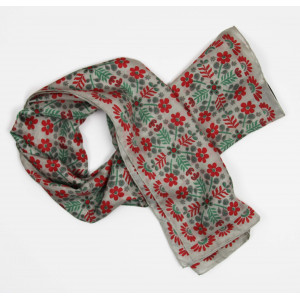 Carré Soie Nina Rouge