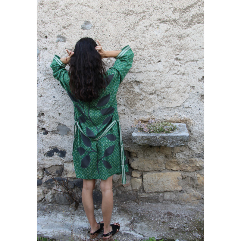 Long Kimono Jackie Vert Green