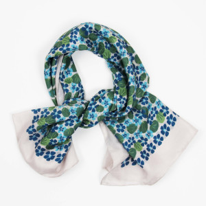 Carré Soie Pergola Bleu Blue