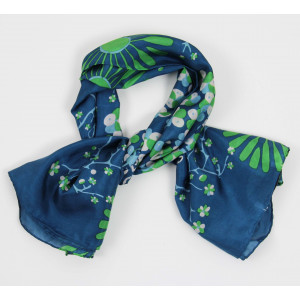 Carré Soie Ayaka Marine Navy