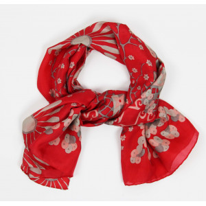 Carré Soie Ayaka Rouge Red