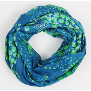 Foulard Coton Bio Ryoko Marine Navy