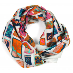 Carré Coton Holidays Orange