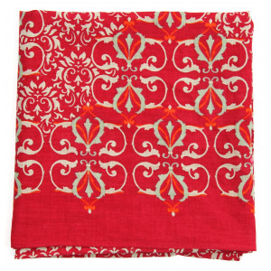 Carré Coton Palazzo Pitti Rouge Red