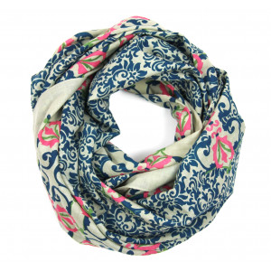 Carré Coton Palazzo Pitti Bleu Blue