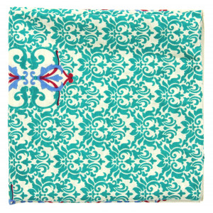 Carré Coton Palazzo Pitti Vert Green