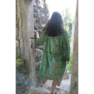 Long Kimono Cadencia Vert Green