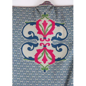 Long Kimono Voluta Bleu Blue