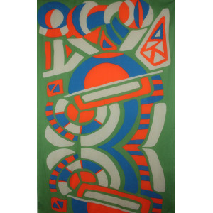 Foulard Coton Bio Cosmopolis Kaki