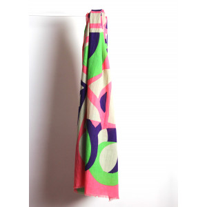 Foulard Coton Bio Cosmopolis Rose