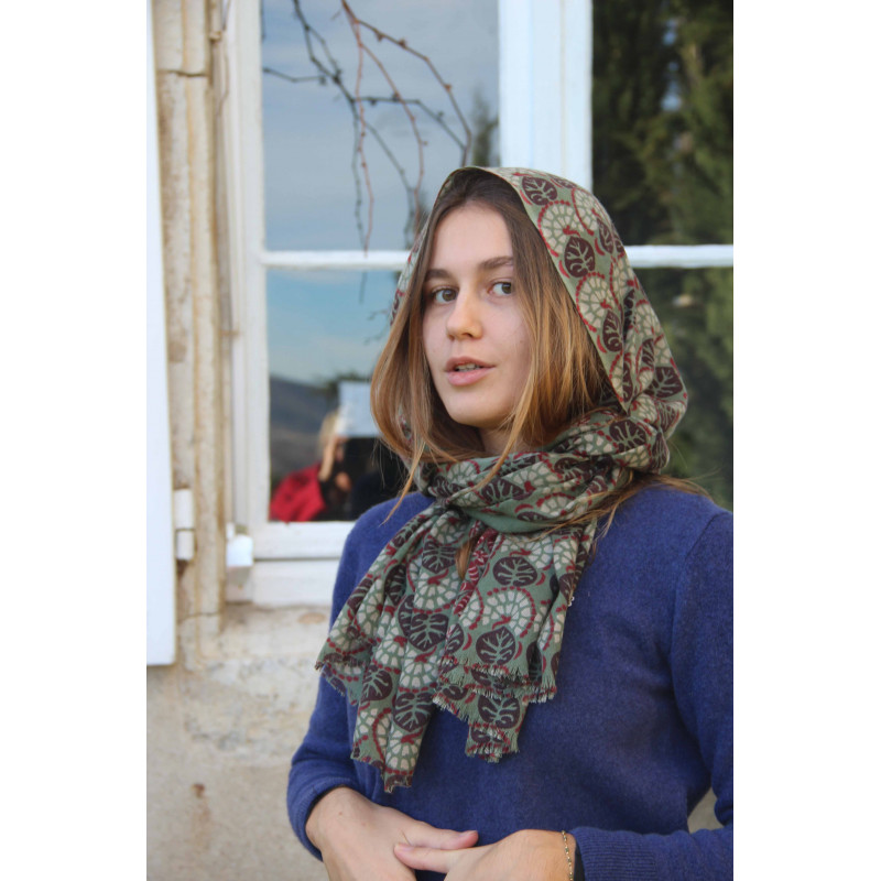 Wool Scarf Samba Kaki