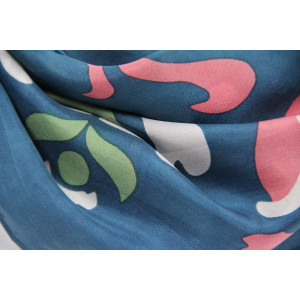 Carré Soie Helena Marine