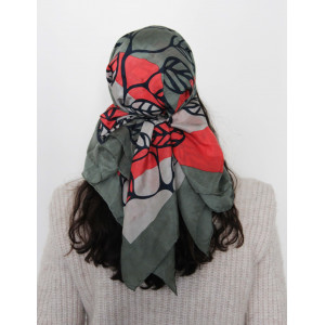 Carré Soie Selva Corail