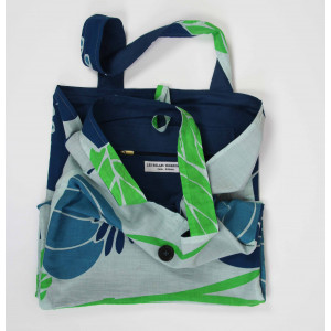 Upcycling Bag Poppy Bleu Blue