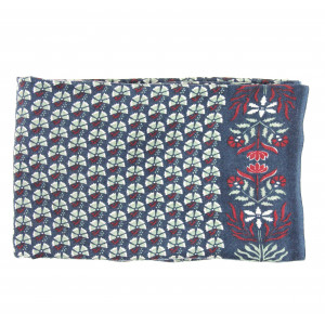Wool Scarf Marigold Marine Navy