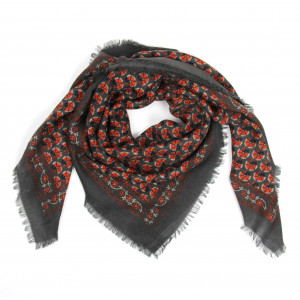 Wool Square Valentine Orange