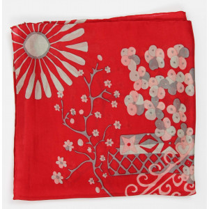 Carré Soie Ayaka Rouge