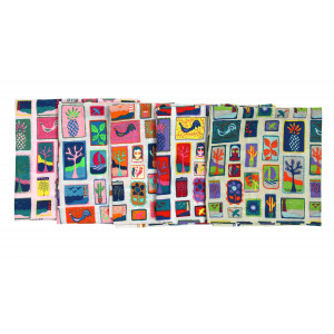 Carré Coton Holidays Vert Green