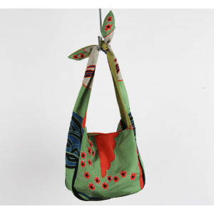 Upcycling Silk Bag Bobby Agami Corail
