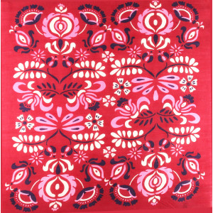 Wool Square Tatiana Rouge