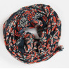 XL Wool Scarf Flamenco Blue Bleu