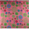 Carré Coton Seigaiha Rose