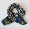 Carré Soie Anastasia Marine/ Navy