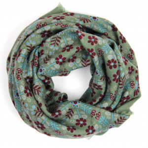 Wool Square Agata Kaki
