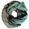 XL Wool Scarf Origami Blue