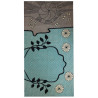 XL Wool Scarf Origami Blue