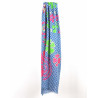 Foulard Coton Bio Ichimatsu Marine Navy